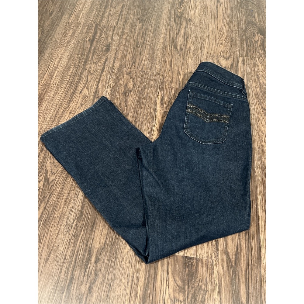 Chico's Denim Size 15 Short 5 Pocket Zipper Front Button Closure Jeans